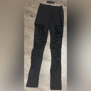 NWT Dolls Kill / Widow Crypt Keeper Shredded Leggings